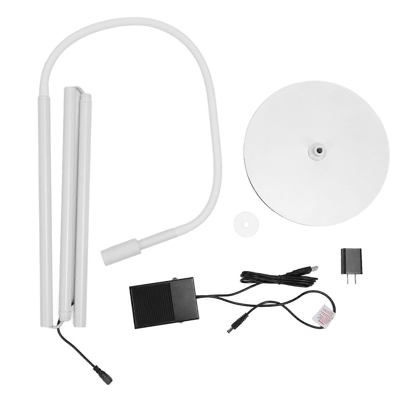 Ultraviolet Lash Light Gooseneck LED 3s Fast Curing Lamp with Foot Pedal for Eyelash Extension Glue 100‑240V