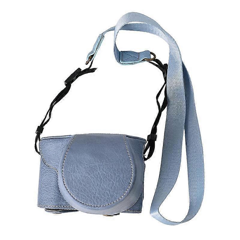 Retro Litchi Texture Leather Full Body Camera Case Bag with Strap For FUJIFILM X-M5