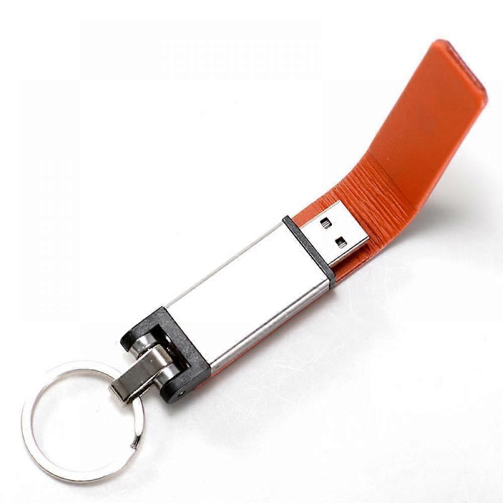 JASTER Leather USB Flash Drive 128GB 64GB 32GB 16GB Black Red Metal Keychain Pen Drive Business Memory Stick