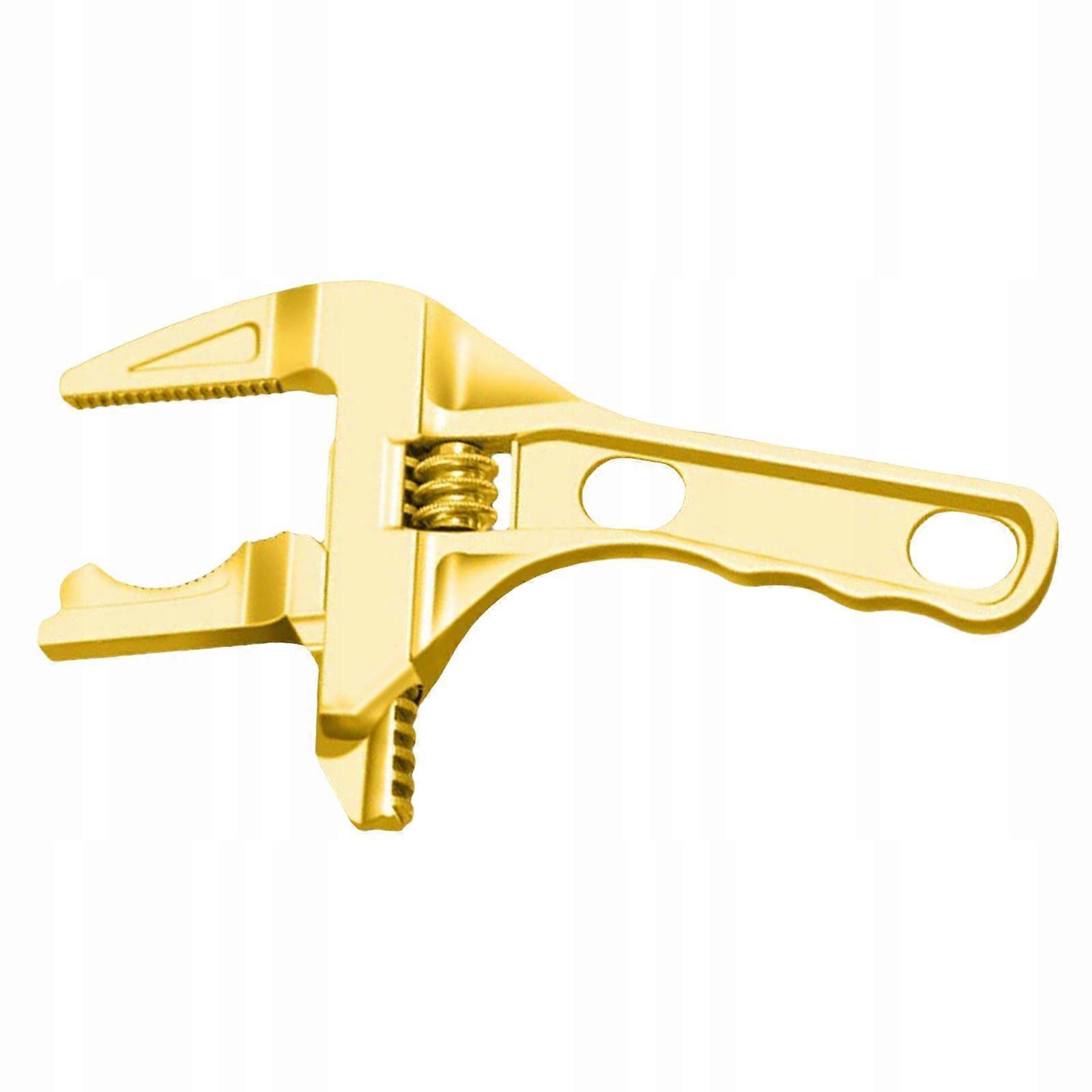 Adjustable Wrench Faucet Tool Repair Tool For Tube Washbasin Nut Golden