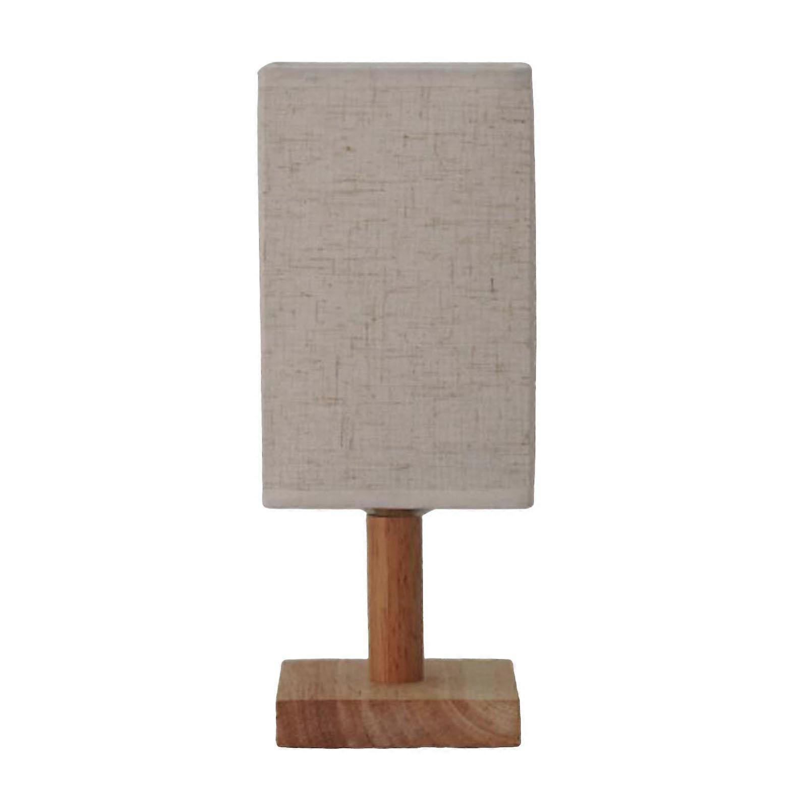 Bedside Table Lamp, Table Lamp with Linen Fabric Shade, Small Nightstand Lamp