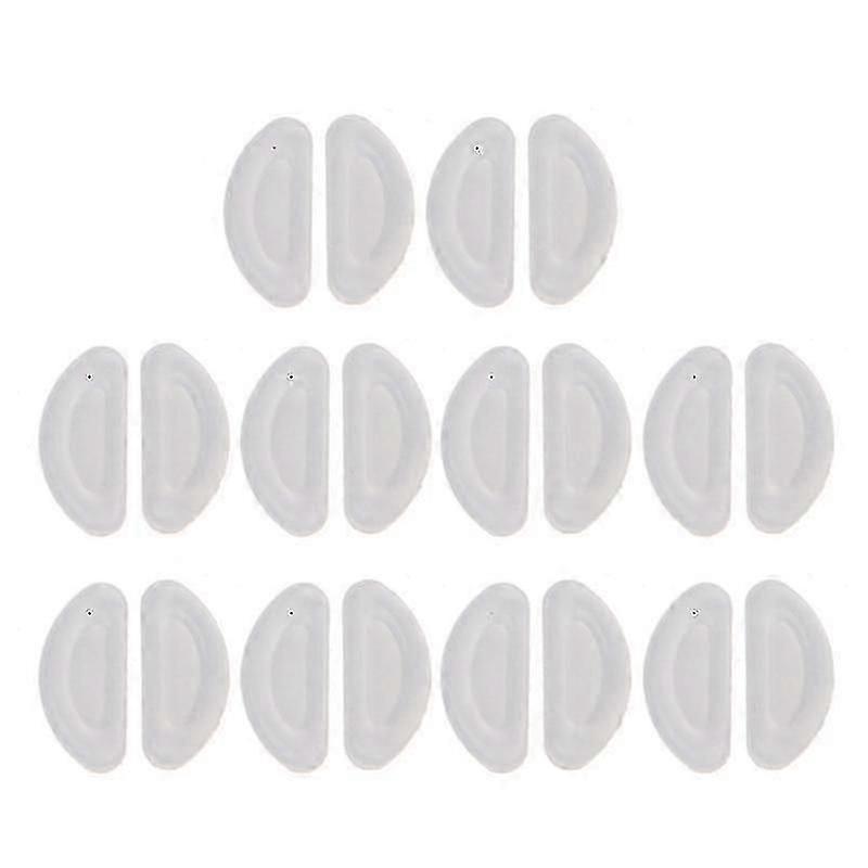10pairs Adhesive Eyeglasses Nose Pads D Shape Anti-slip Soft Silicone Nose Pads from Shantou Centure