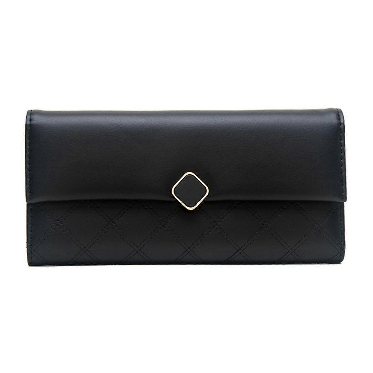 PU Diamond Buckle Handheld Bag Multi-Layer Design Compatible Working