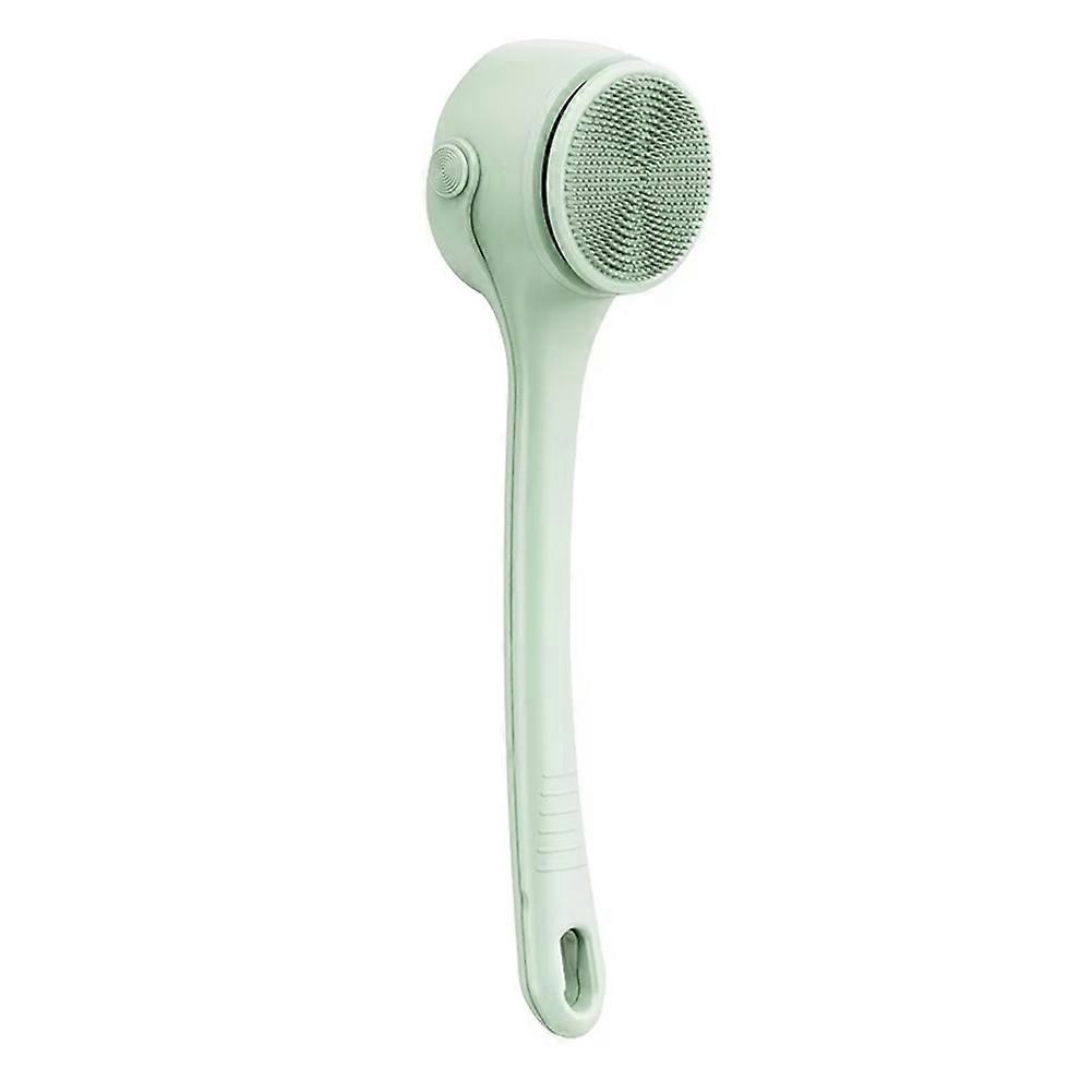 Electric Bath Brush with Dual Handles, Rotating Waterproof Scrubber B