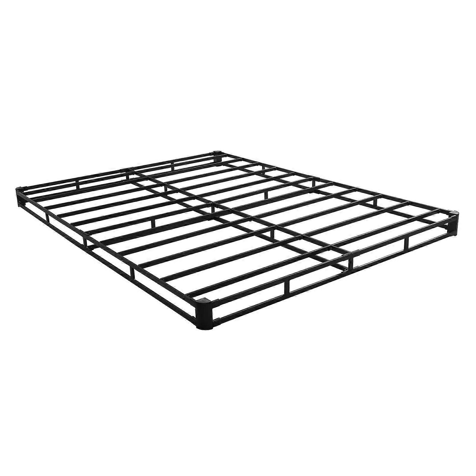 Boxfjäder, kraftig metallram för queen size-säng, 4 i madrassgrund, 3500 lbs maxviktkapacitet, 79.1 L x 59.4 B x 4 H i