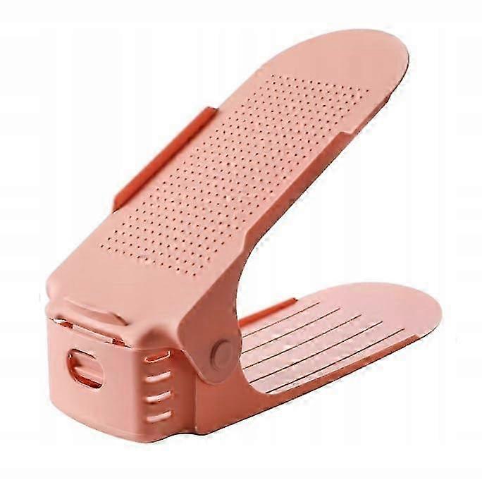 Pack of 0 Adjustable Shoe Racks - Space Saving Shoe Organizer for Closets - Shoe Storage with Double Layer and Non-Slip Design - S SZRH