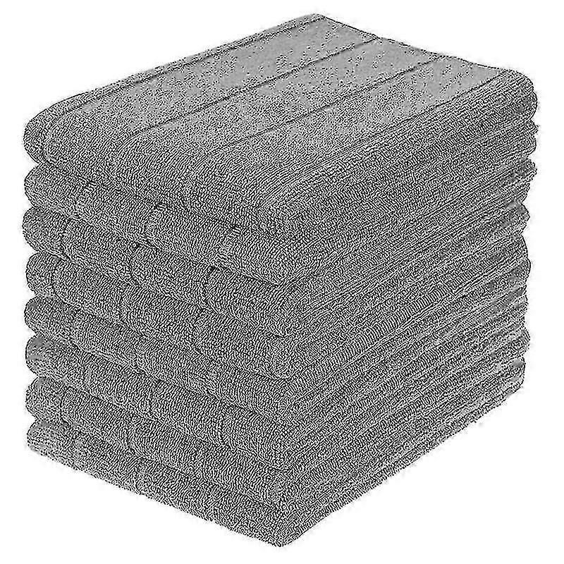 45 × 65 سم، رمادي، 8 مناشف مطبخ من الألياف الدقيقة، مناشف مطبخ فائقة الامتصاص، ناعمة وخالية من الوبر، C