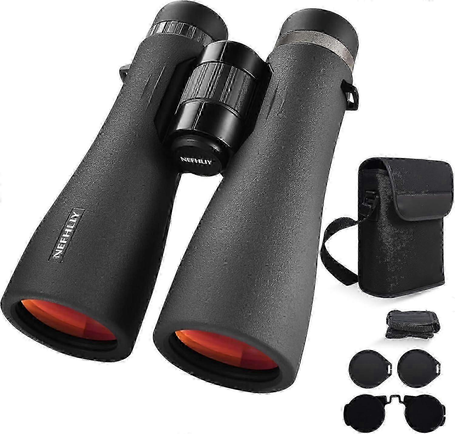 12x50 Hd Binoculars For Adults High Powered,large View Binoculars With Clear Low Light Vision,waterproof Binoculars For Bird Watching,hunting,travel