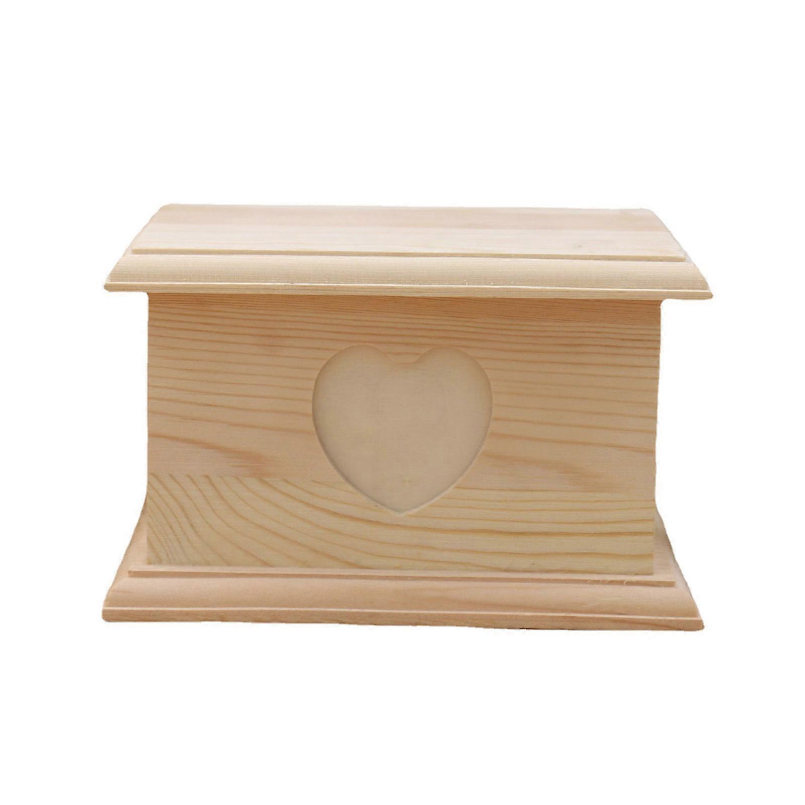 Memorial Dog Urns Pet Cremation Ashes Box with Photo Frame Pet Memory Keepsakes Wooden Cat Urns Box for Small Animals