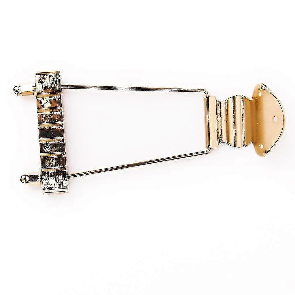 Archtop Guitar Tailpiece with 6 Strings Made of Gold