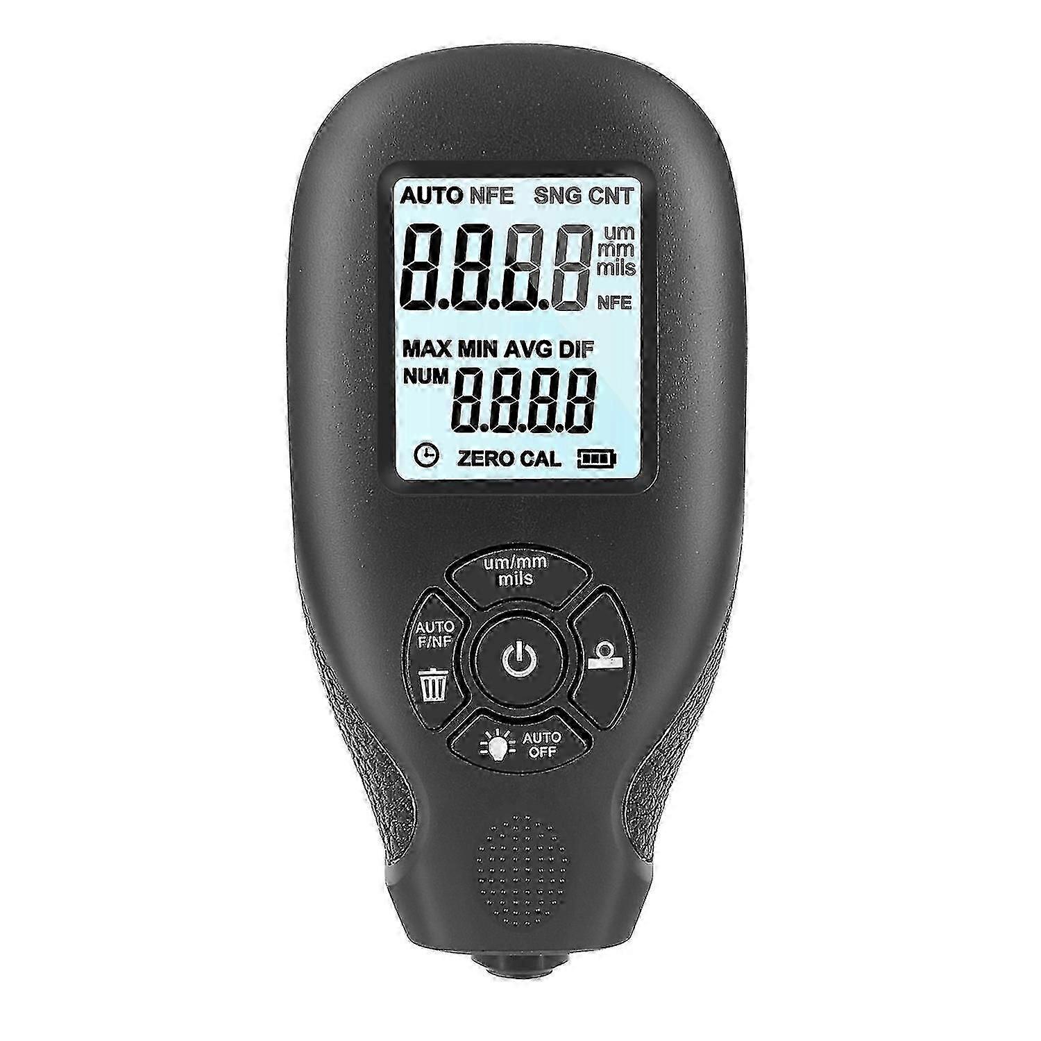 0-2000UM Thickness Gauge LCD Digital Car Paint Coating Thickness Tester
