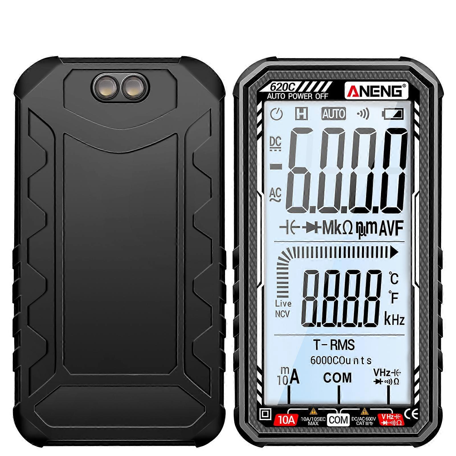 ANENG 620C Digital Multimeter 6000 Counts Transistor Testers True RMS Auto Electrical Capacitance Meter AC/DC Ammeter Voltmeter