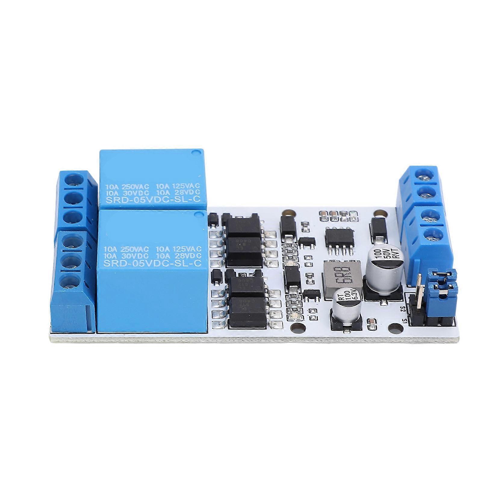 Adjustable 2 Channel GPIO Relay Module with Optocoupler 5V to 32V High Low Trigger