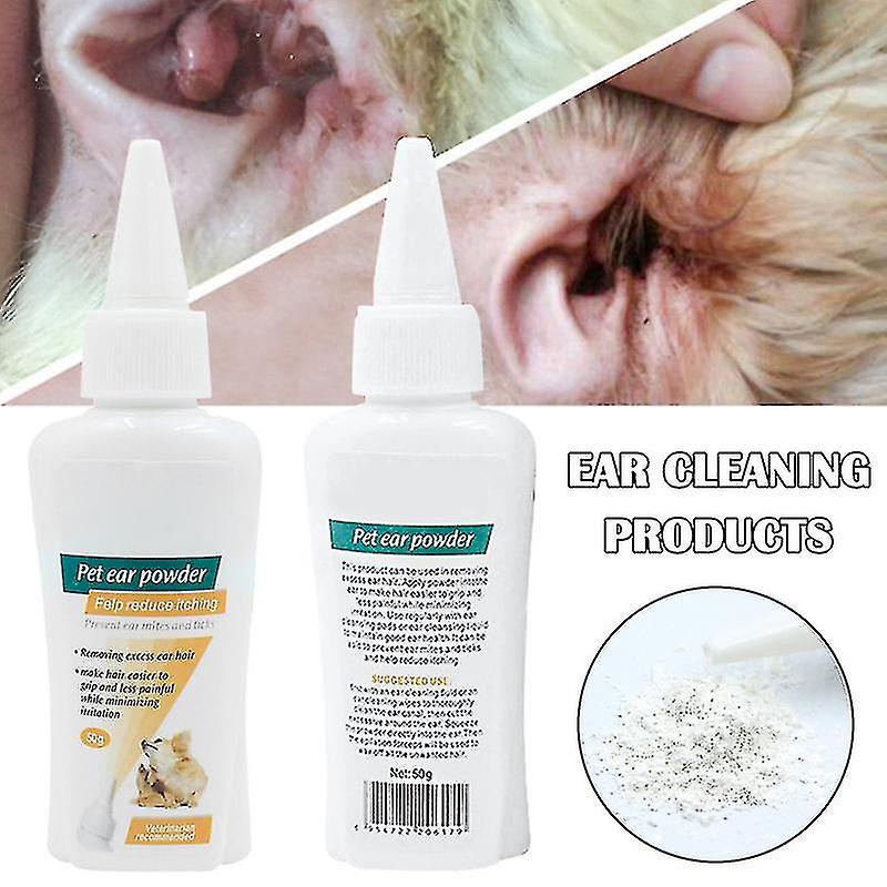 50 גרם משיכת אבקת אוזניים כלב מרטה אבקת חיות מחמד ניקוי האוזן אספקה