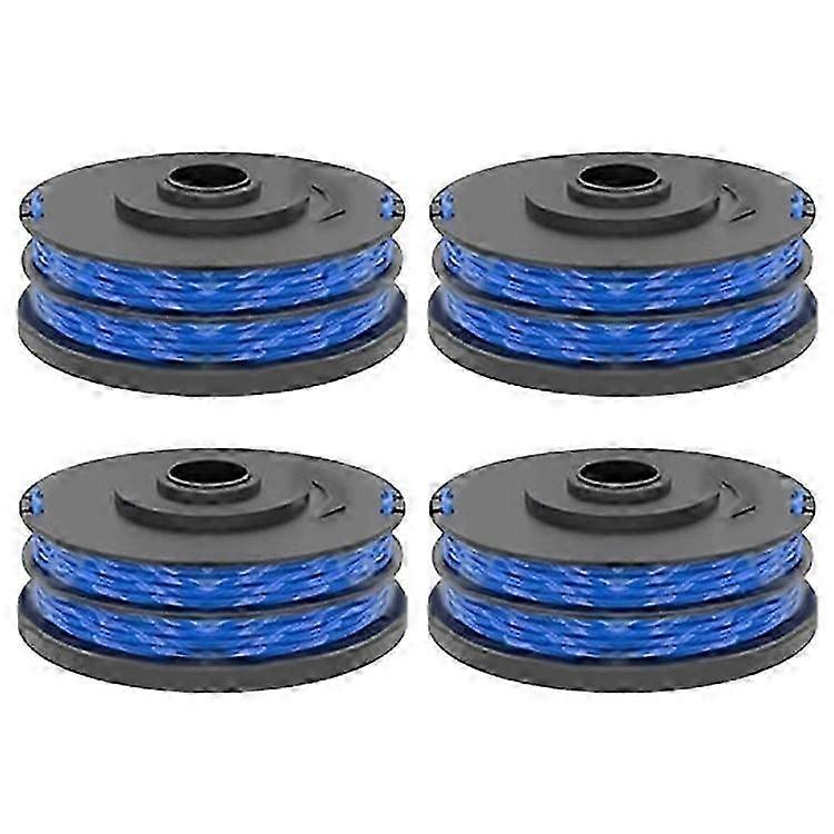 4 stk. RAC123 gressklippertrådspole kompatibel med Ryobi RLT6030 / RLT5127 / RLT5027 / RLT4125 / RLT4027 gresstrimmer erstatning P