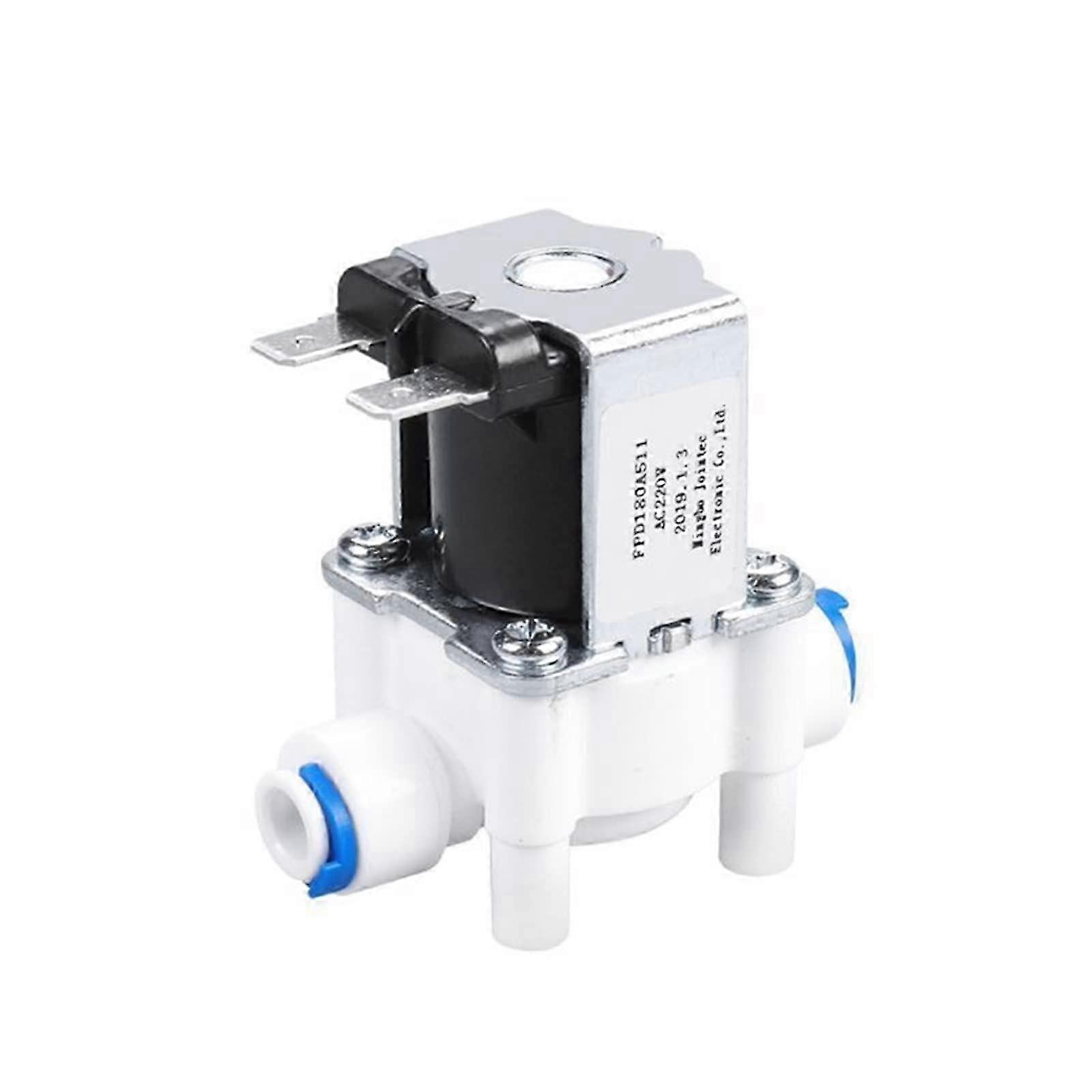 2025 Plastic Solenoid Valve 12V 24V 220V 1/4 Quot; Hose Pipe Quick Connection Water Purifier Drinking Fountain Pressure Controller Switch 1Pcs