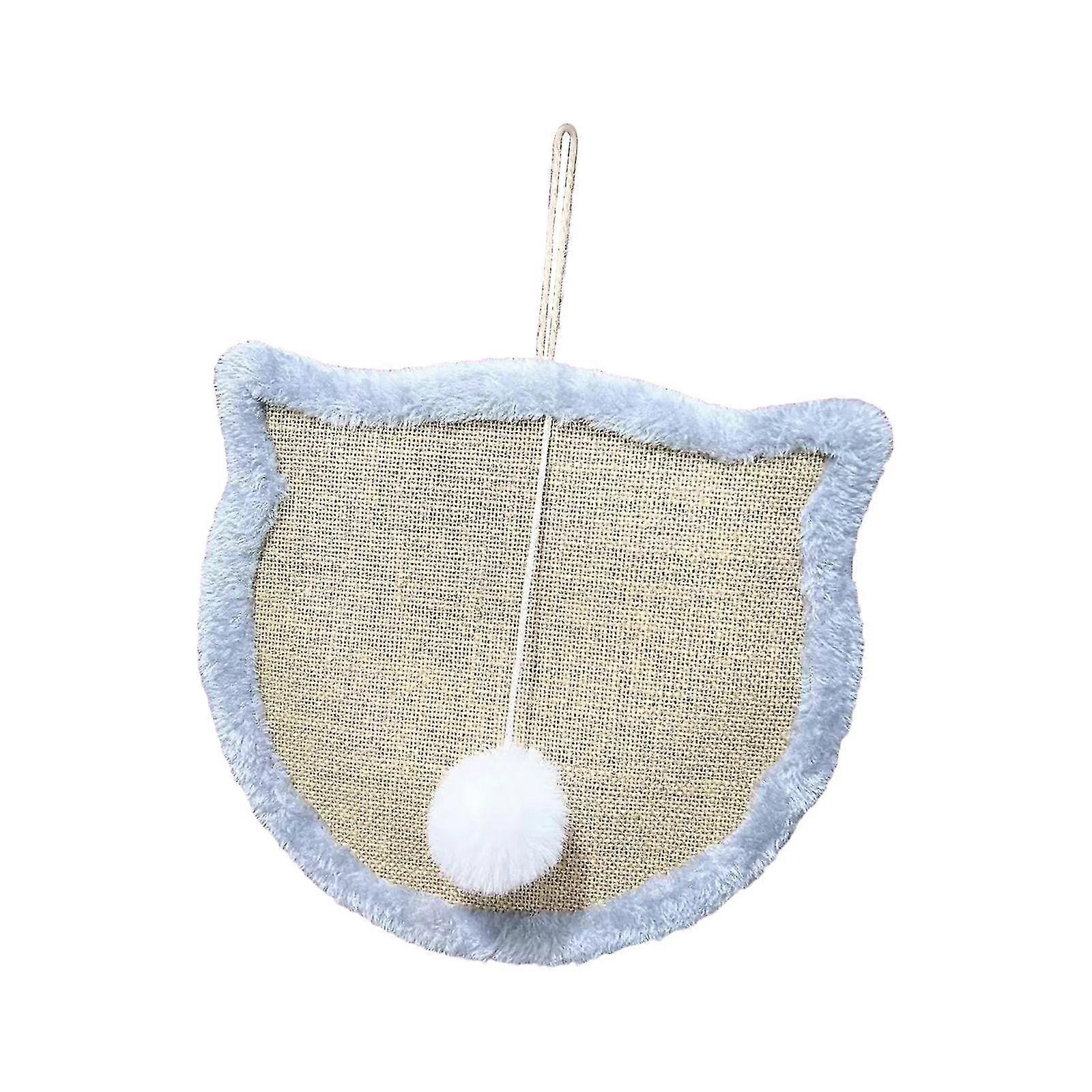 Durable Cat Scratching Mat with Interactive Ball Toy to Protect Furniture, Wall Mounted Cat Scratcher Pad for Pet Exercise and a Great Gift