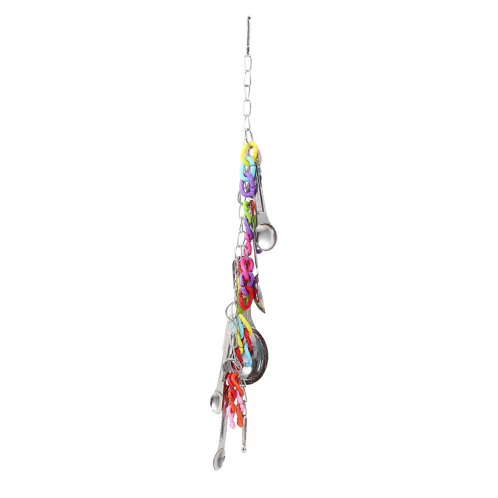 It sounds like you're referring to a **pet bird toy** or cage accessory designed for **chewing, swinging, and beak/foot exercise**—commonly used for