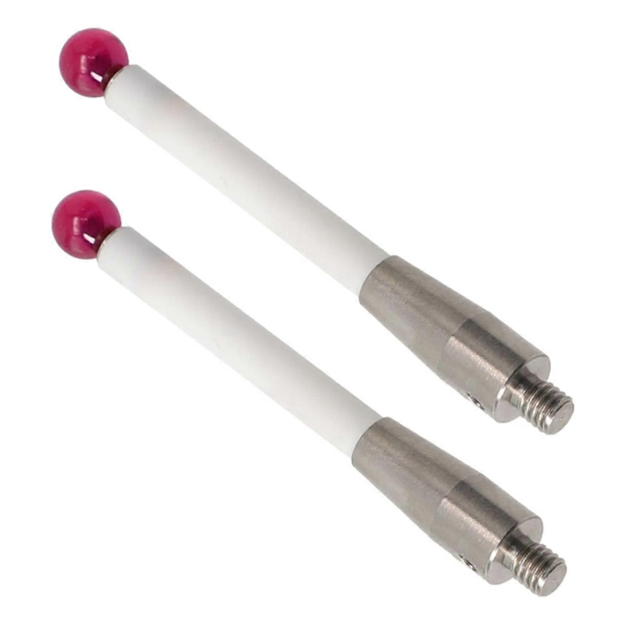 2pcs Probe Stylus A 5000 3709 CMM 50mm Contact Probes Ceramic Measuring Shafts-6mm Ball Tip CNC Too