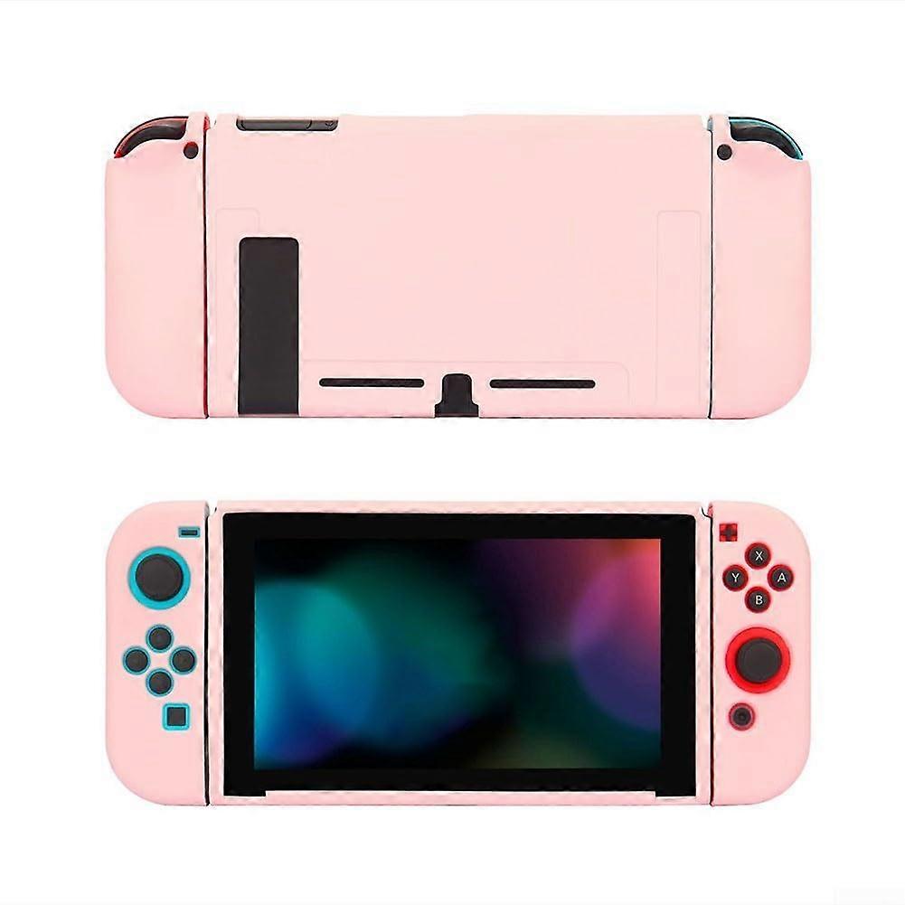 Soft TPU Case for Nintendo Switch Console and Joy-Con Controller, Black Protective Cover with Precise Cutouts and Easy Access