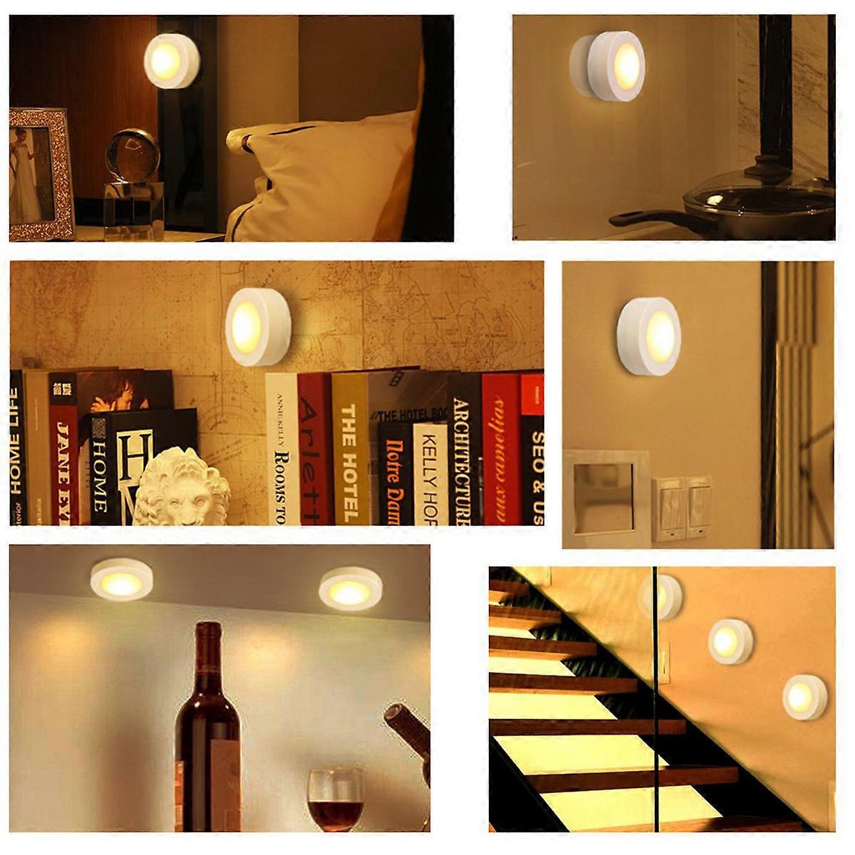 Skåp Led Ljus Touch Switch För Sovrum Bokhylla Förråd 2st