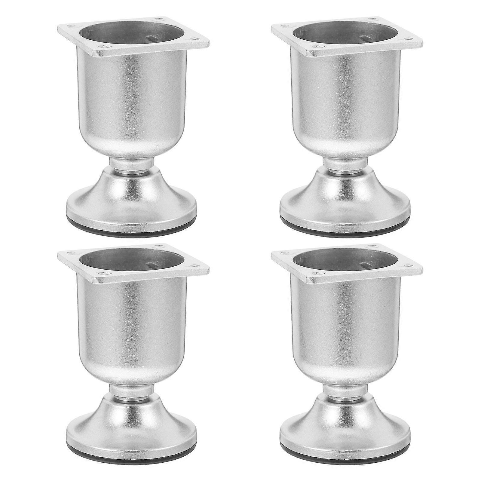 Aluminum Alloy Sofa Legs Replacement for Furniture 4Pcs Oval Shaped Modern Sofa Feet