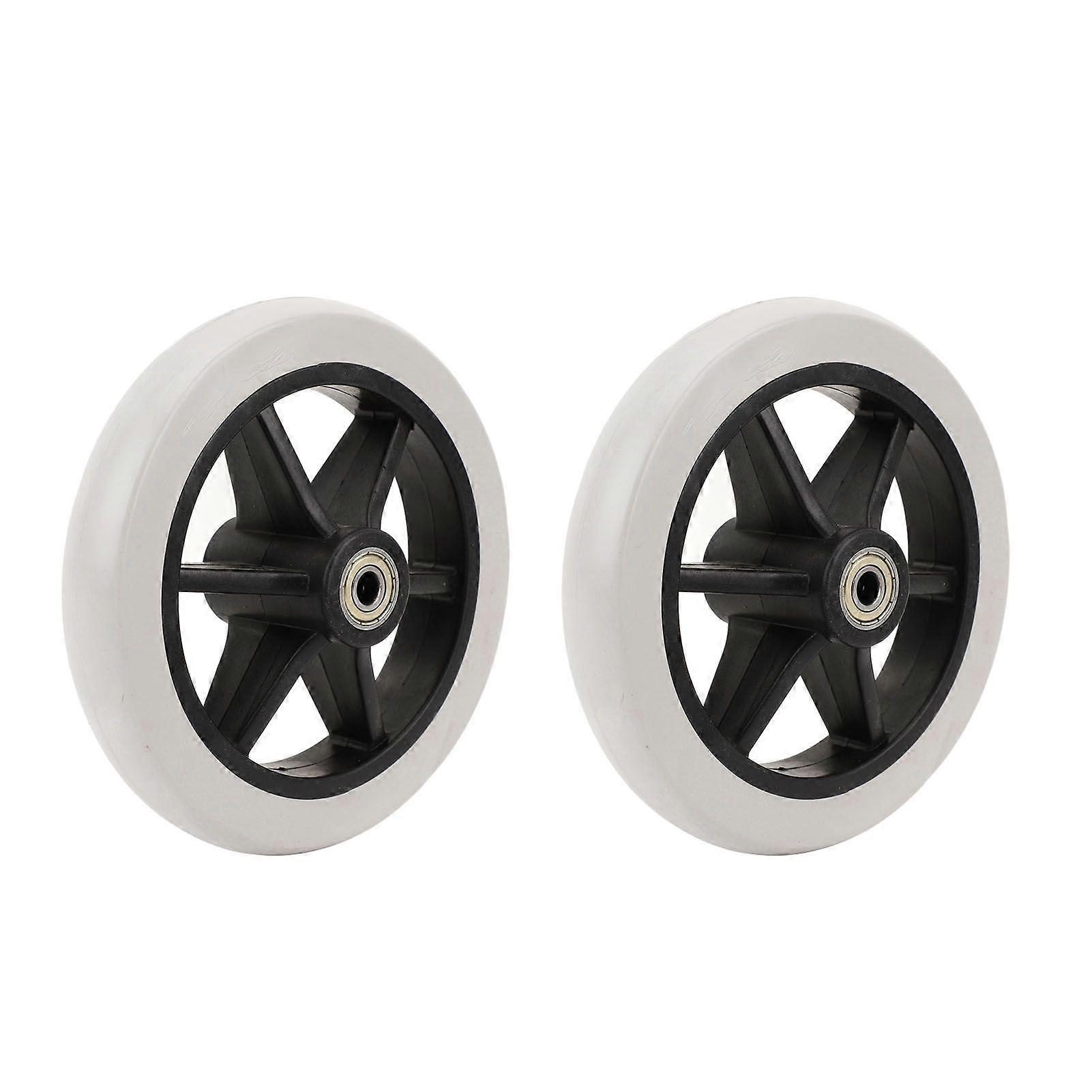 2025 Latest Model 2PCS Wheelchair Front Wheel 6 Inch Grey Widened Wheelchair F...