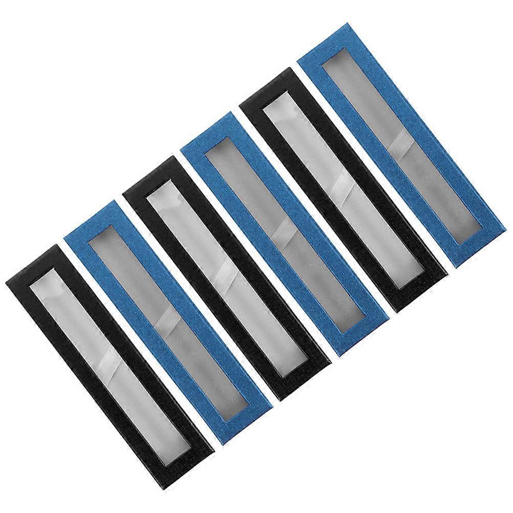 Pencil Protective Boxes Pen Storage Display present Packaging Rectangular Black 6Set