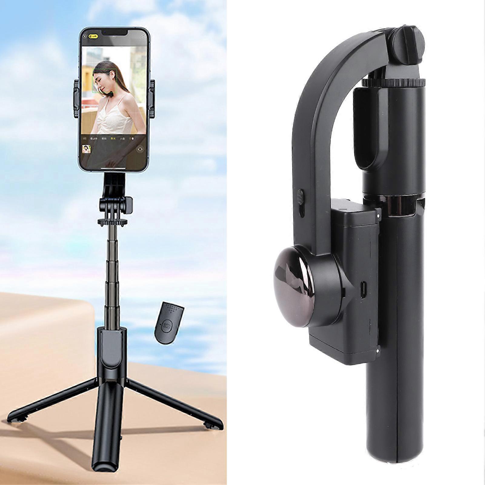Phone Stabilizer with Tripod Selfie Stick 360 Degrees Rotation Easy Attachment Anti Shake Retractable Phone Stick