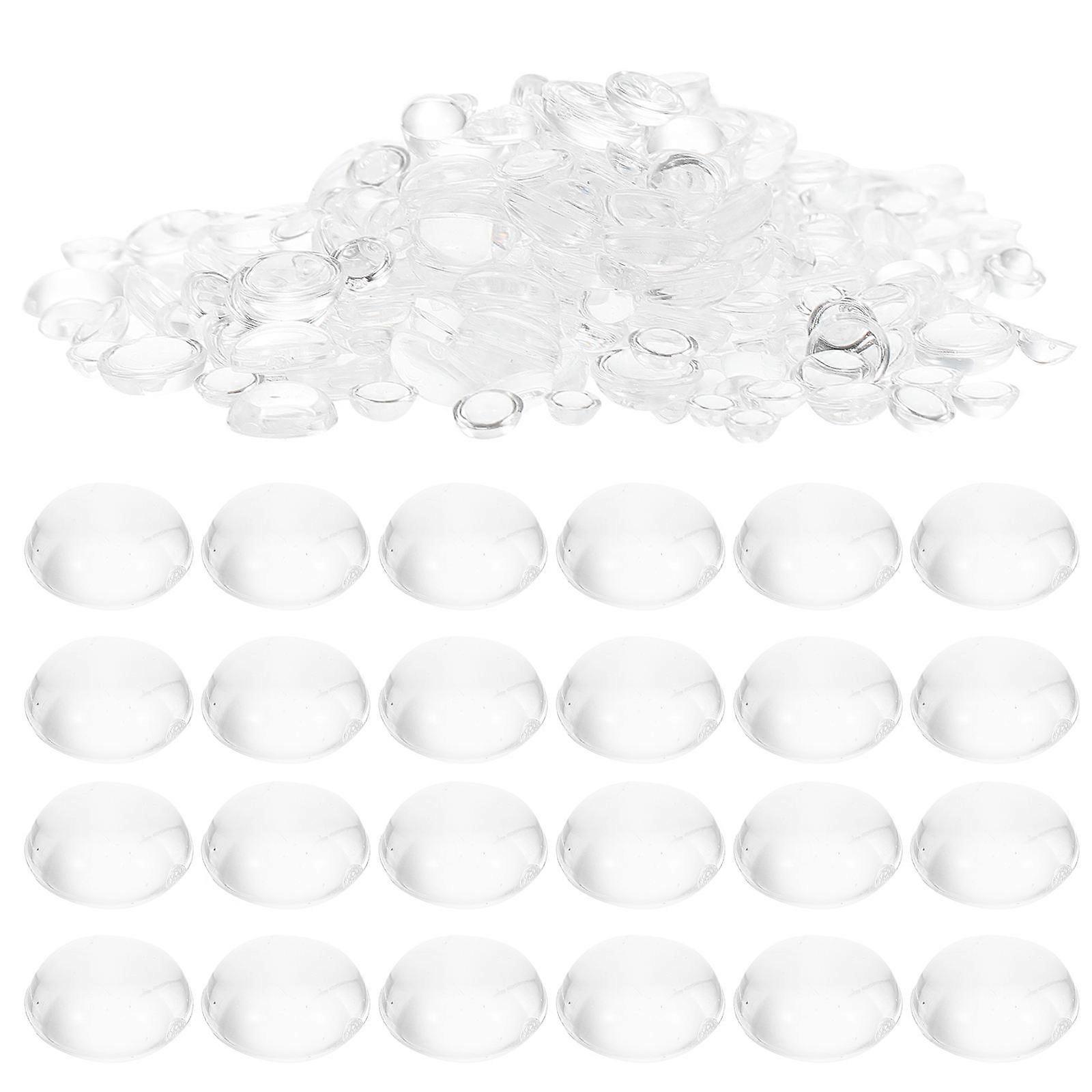 Craft Pearls Stickers Mixed Transparent Half Beads Face Decoration DIY Crafts Hair Adhesive Pearls for Makeup Scrapbooking Creative Projects