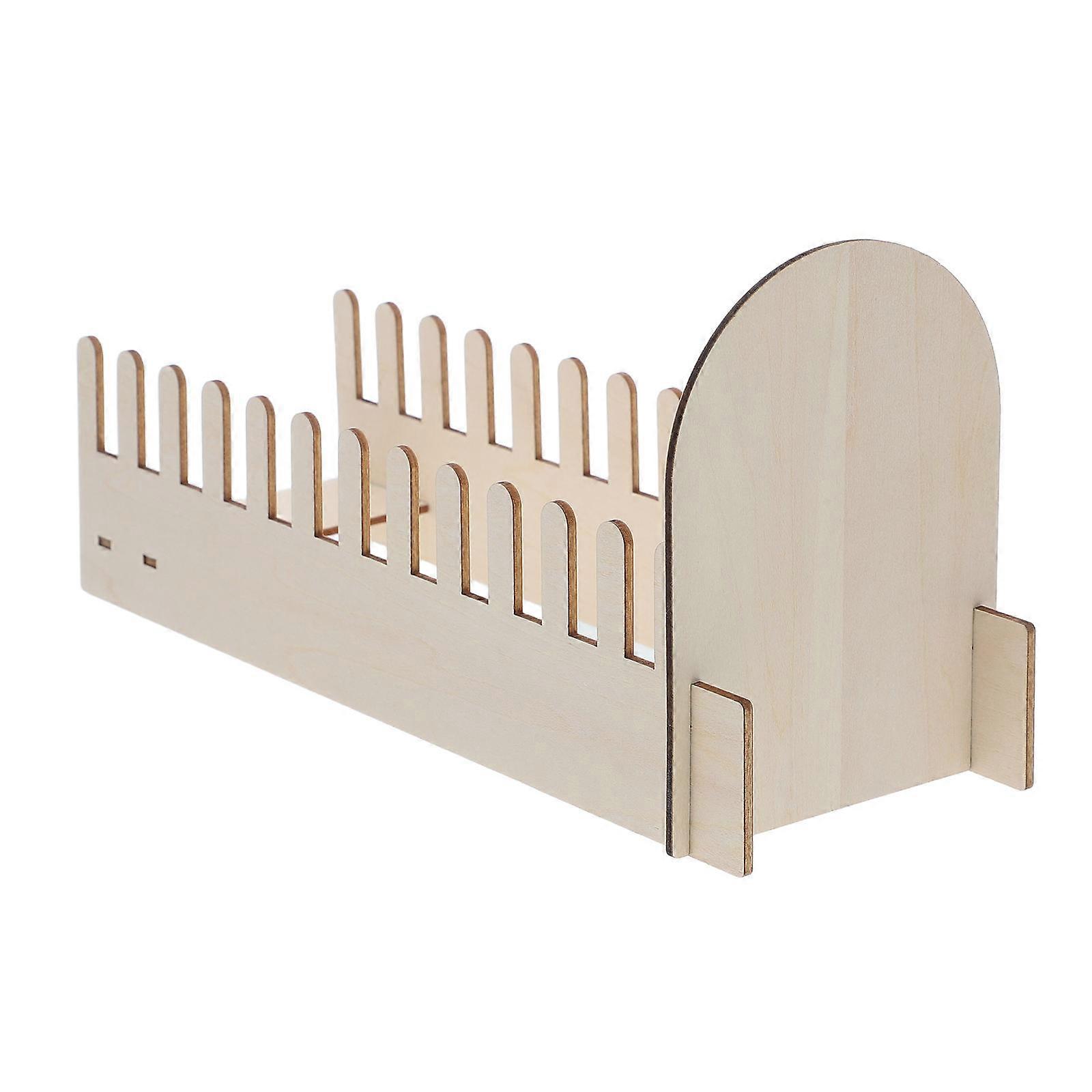 Stylish Wooden Tabletop Card Organizer with Slots Display Stand for Greeting Cards, Photos & Business Cards – Minimalist Desk Office Storage