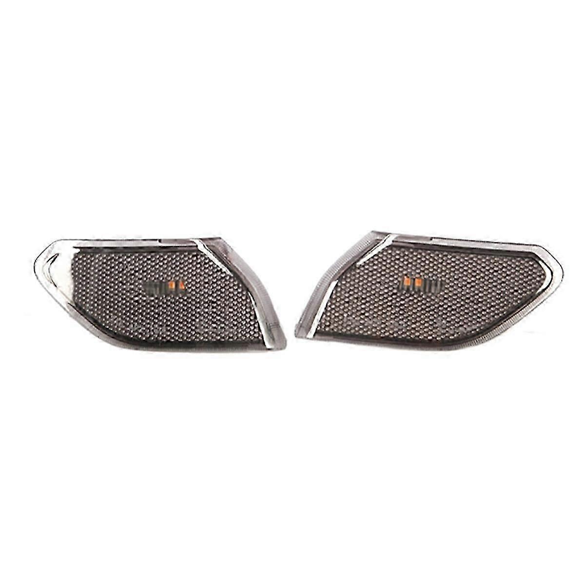 Blackened Car Front LED Side Marker Light Wheel Brow Light Turn Light for Wrangler JL 2018-2022