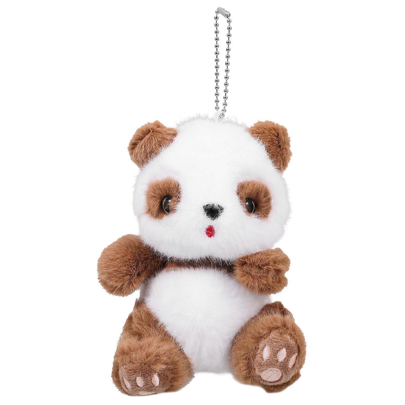 Keychain Pendants Simulated Panda Keychain Pendant Family Members PP Cotton Gathering Bag Accessory 1Pack