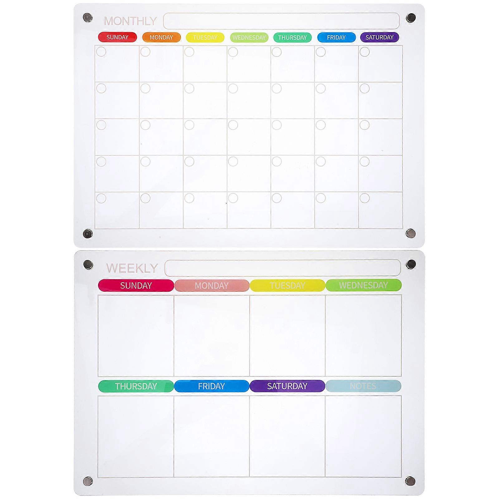 Desk Gadgets Erasable Memo Board for Wall Household Use Silver 43.00X30.00X0.40CM Planning 1 Set