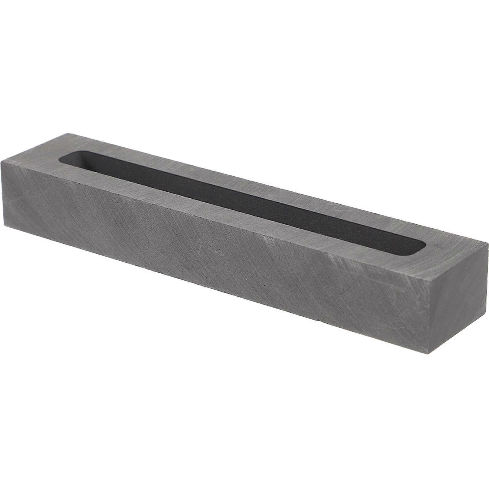 Graphite Casting Mold with Strip Slot for Gold and Silver Ingot Melting – Durable, Compact, High Thermal Stability Melting Tool for DIY Ornament