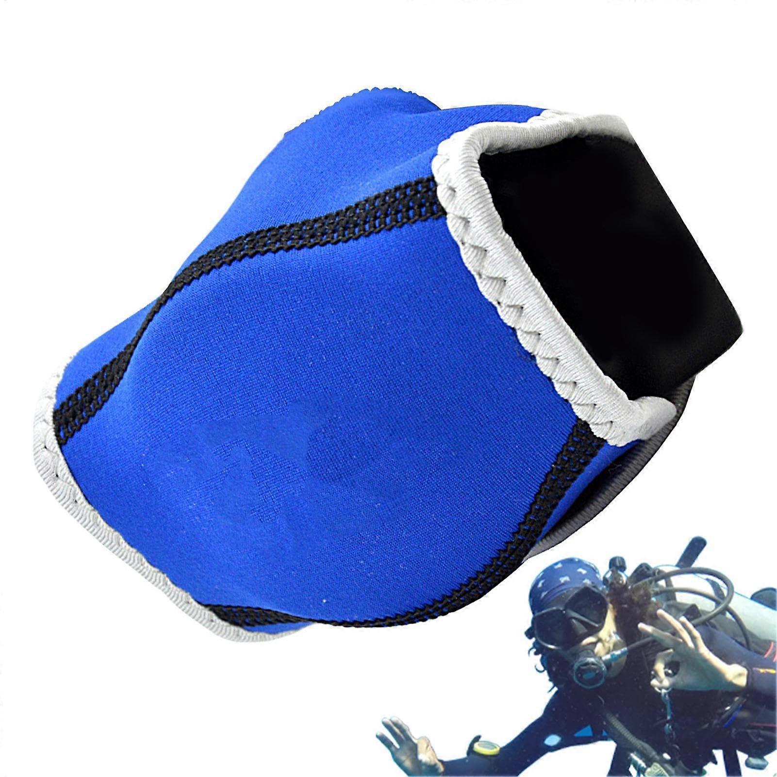 Dustproof Cover for Diving Mouthpiece, Second Stage Regulator Protection, Neoprene Material, Blue