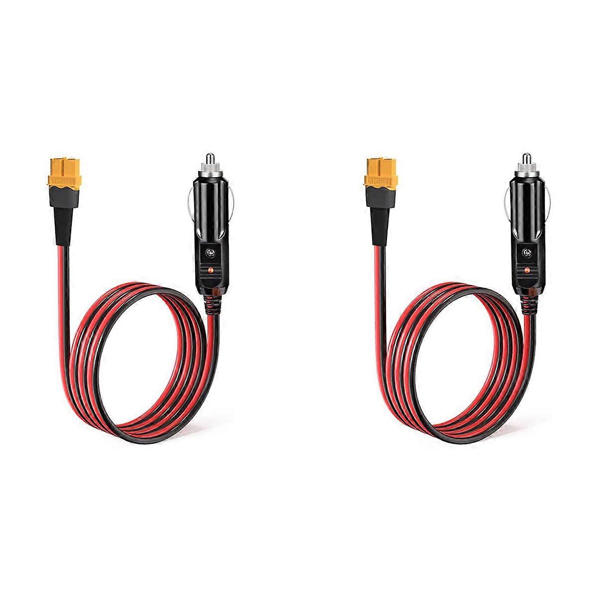 2X Lighter to XT60 12V 24V Charging Cable for S2000 EB55, 757/767 Series