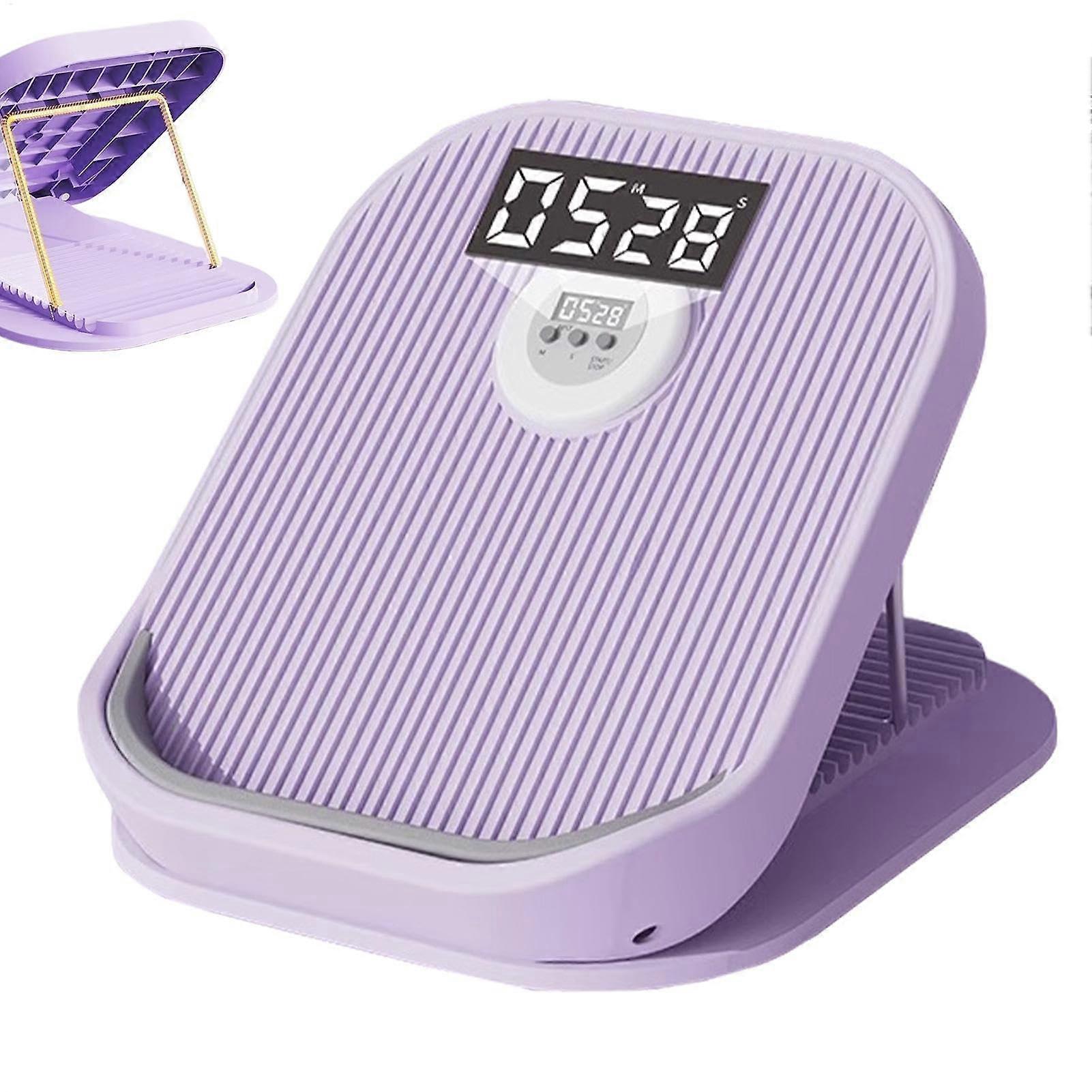 Ankle Stretch Board, Electric Ankle, Exercise Wedge, 16 Adjustable Levels, Purple