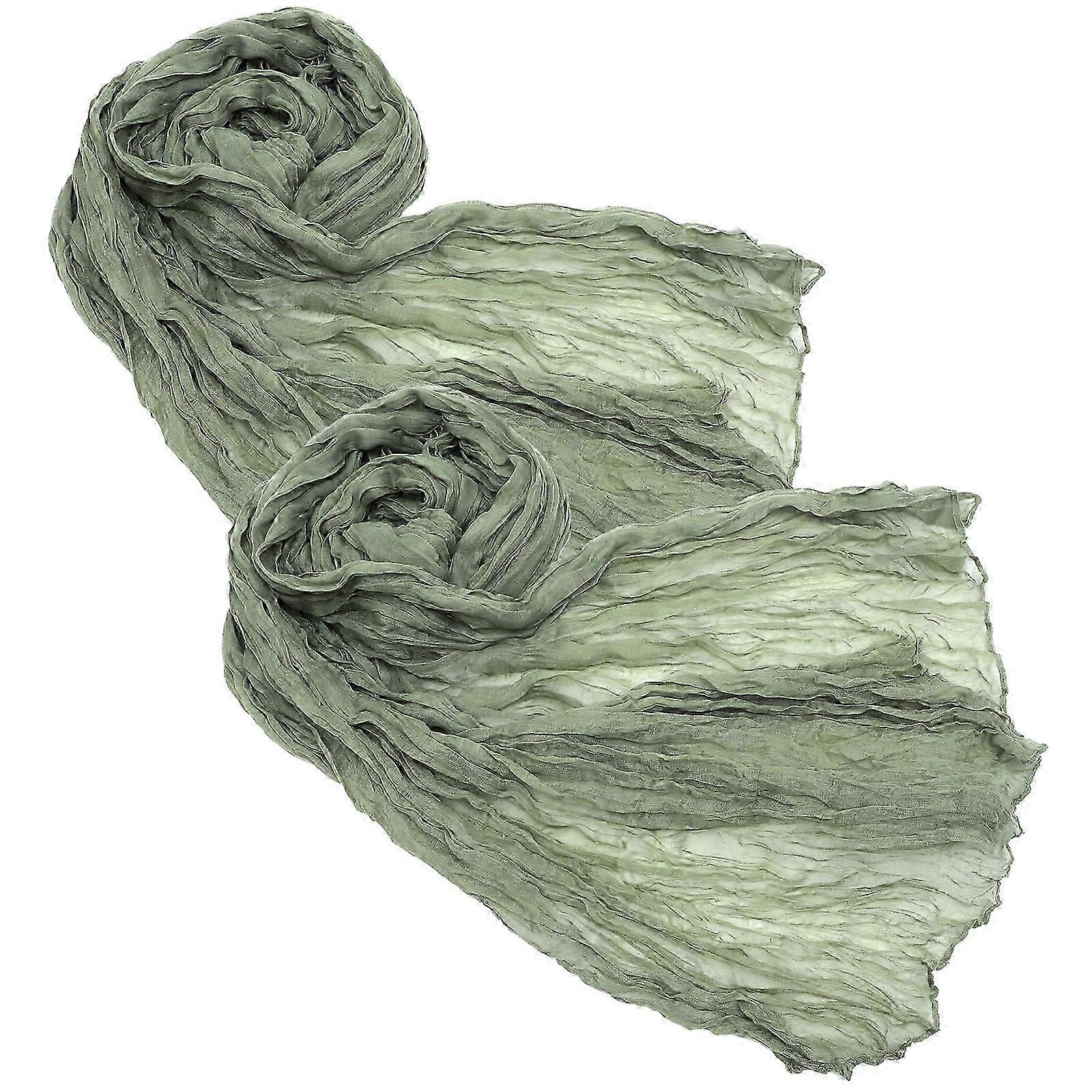 2pcs Rustic Table Runner Wedding Party Decorative Table Cloth Boho Style Gauze Table Runner