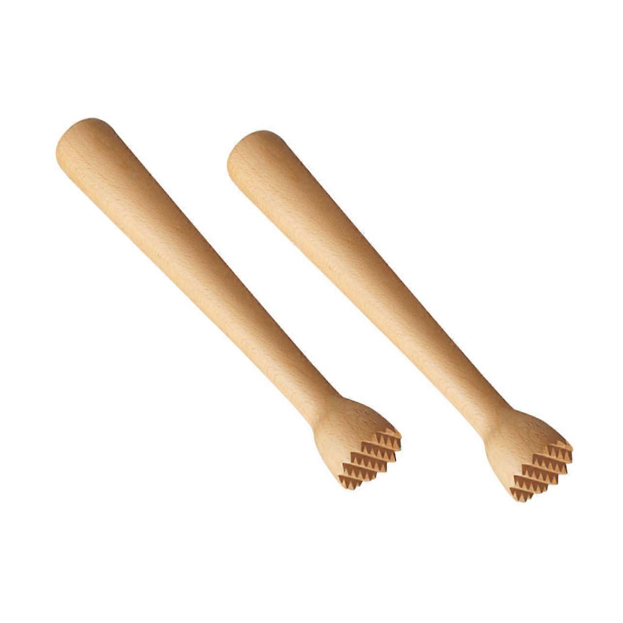 1 Set Beech Juicer Peppermint Stirrer Mojito Muddler Drink Mix Bar Muddler Practical Cocktail Muddler
