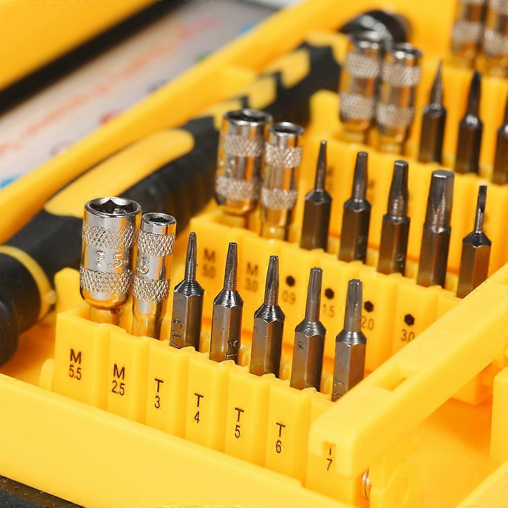38 in 1 Multi-functional Precision Telecommunication Tool Torx Hex Slotted and Phillips Screwdrivers Set Repair Tools Kit for Cellphone Laptop