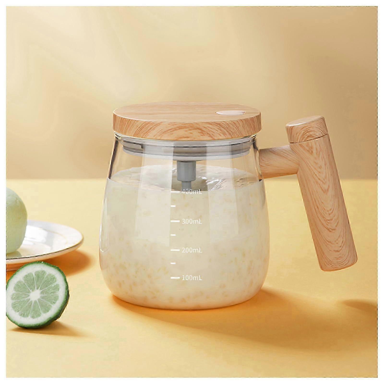 Electric Self-Stirring High Borosilicate Glass Mug Suitable for Home Use and Everyday Convenience