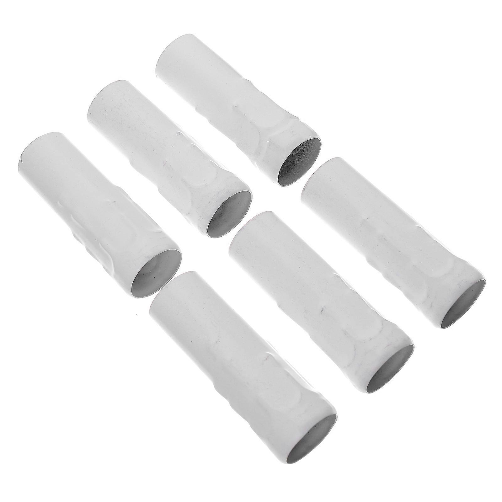6pcs Candle Sleeves Chandelier Socket Covers Replacement Candelabra Base Covers for Enhanced Lighting Unique Wax Dripping Design