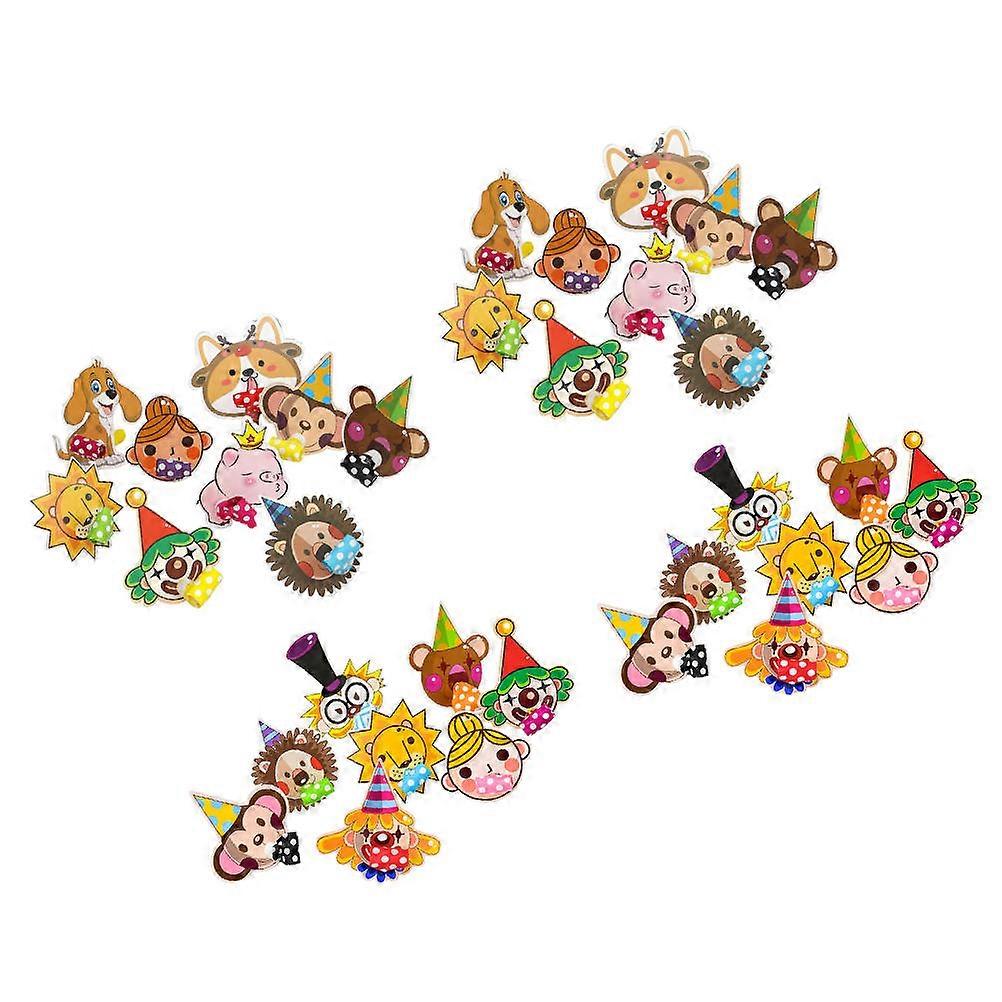 40pcs Blowers Safe Animal Design Noise Makers for Birthday Celebrations Fun Whistles for Kids