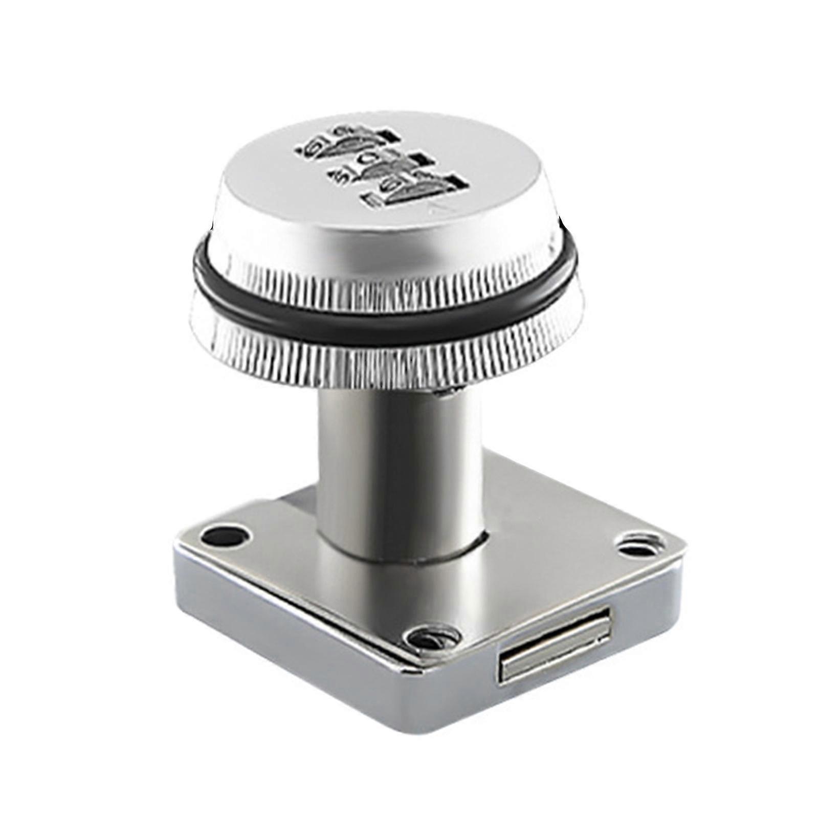 1 Set 3-Digit Digital Password Lock Zinc Alloy Mailbox Drawer Security Code Lock for Daily Use