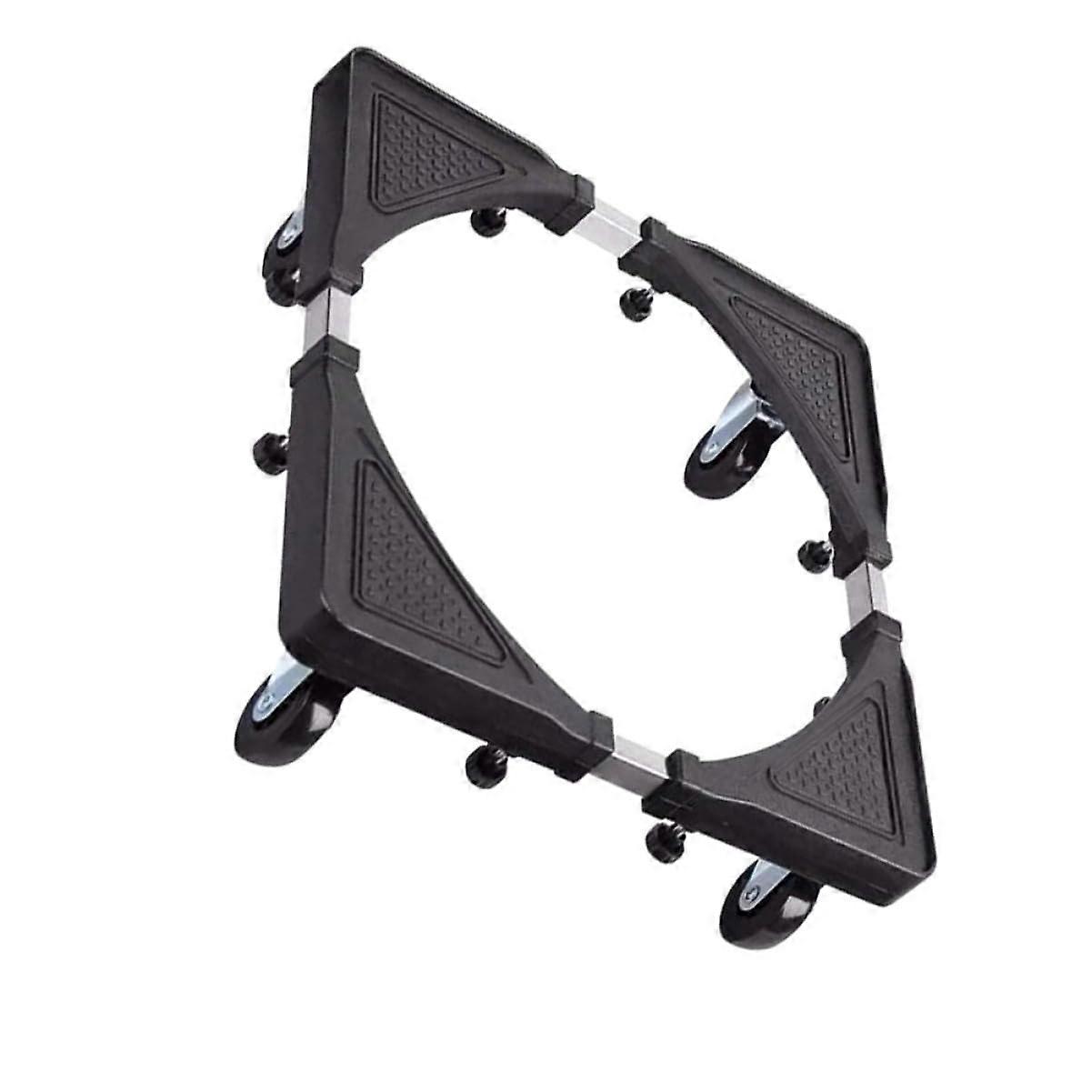 Wheel Mobile Holder Machine Instant Adjustable Fridge Stand Floor Stand Black