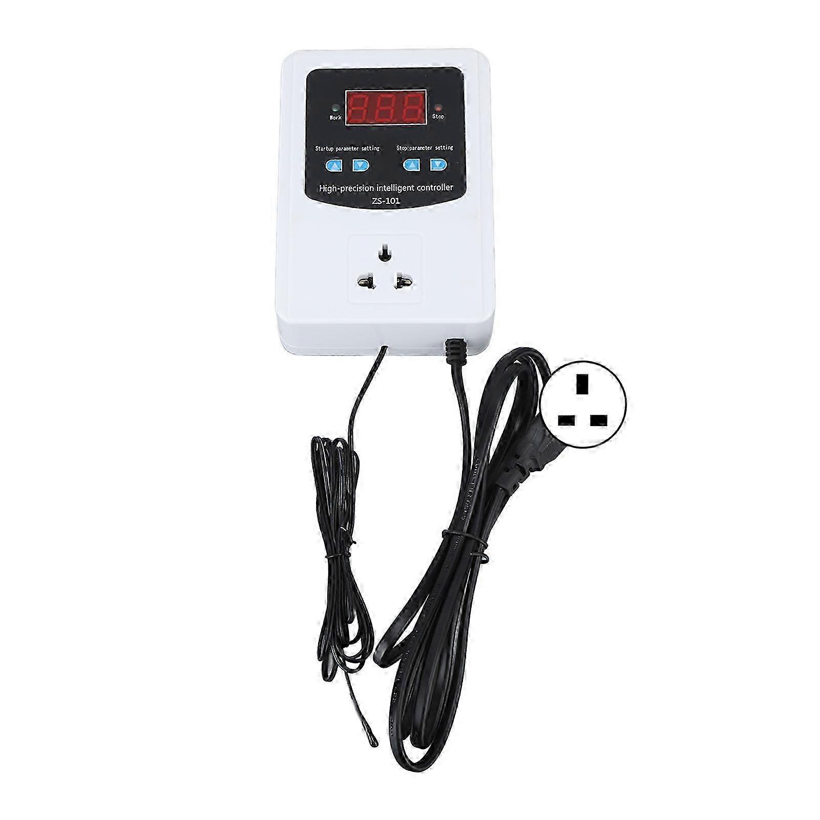 Digital Temperature Controller 1500W 10A LCD Screen for Incubator Brewing Greenhouse UK Plug 220V