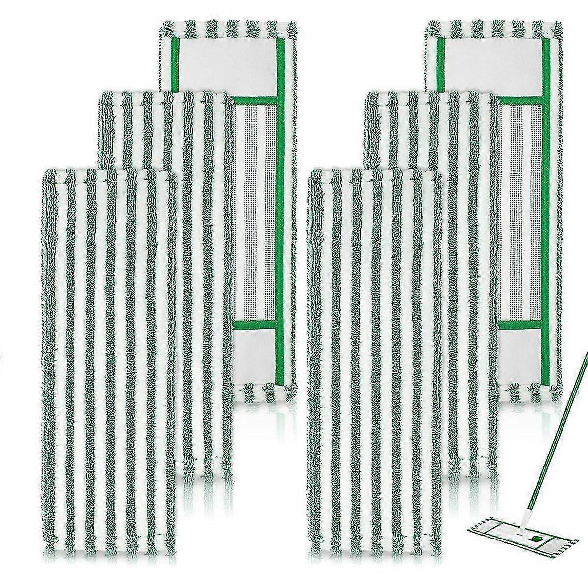 6er-Pack wiederverwendbare waschbare Staubwischpads für Nass- und Trocken-Mikrofasermopps