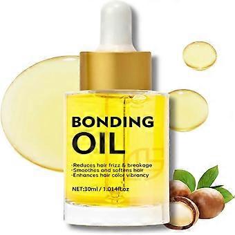 Bonding Oil, Olio Bonding per capelli crespi, danneggiati, ricci, nutriente, idratante e rigenerante sana lucentezza, crescita dei capelli, termoprotettore per Hai