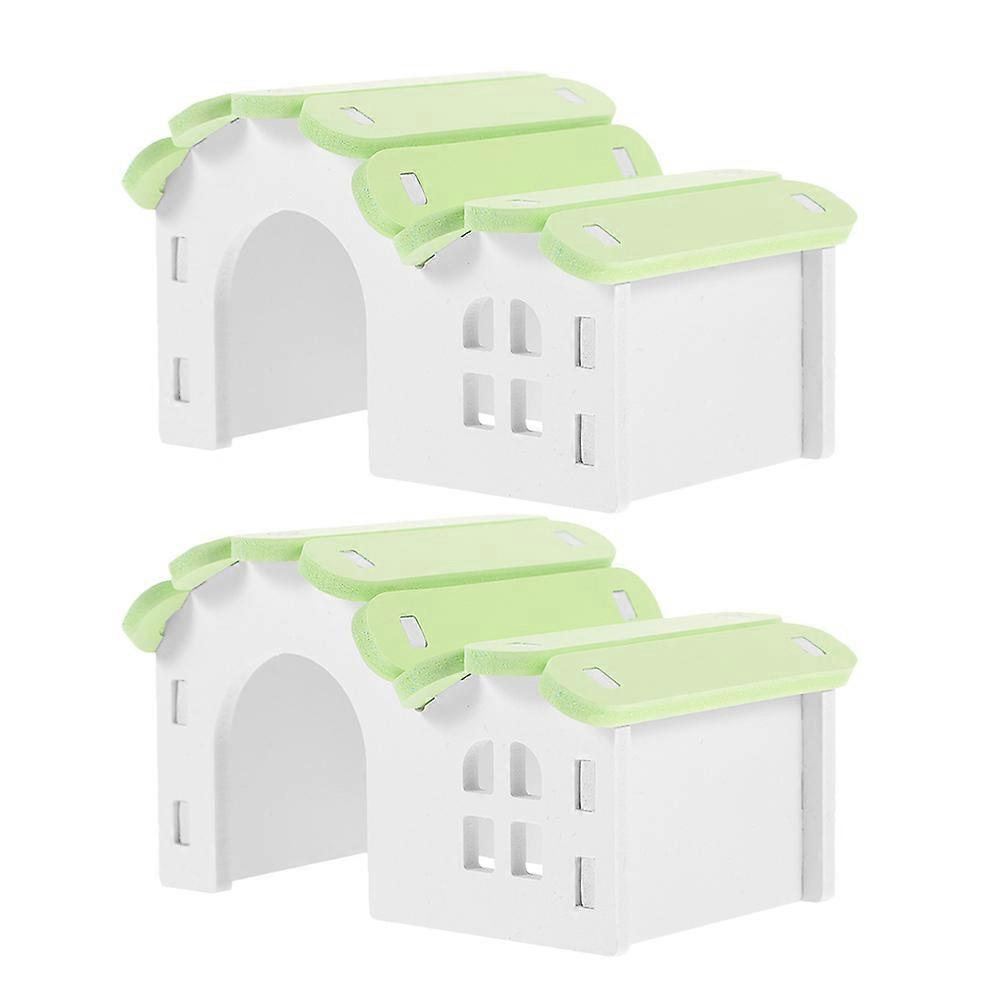 Small Animal Hideout House for Hamsters and Squirrels – Durable PVC Hideaway Hut for Small Pets Cage Accessory
